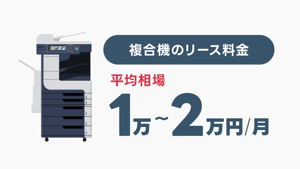 複合機・コピー機のリース料金の相場は1万～2万円/月