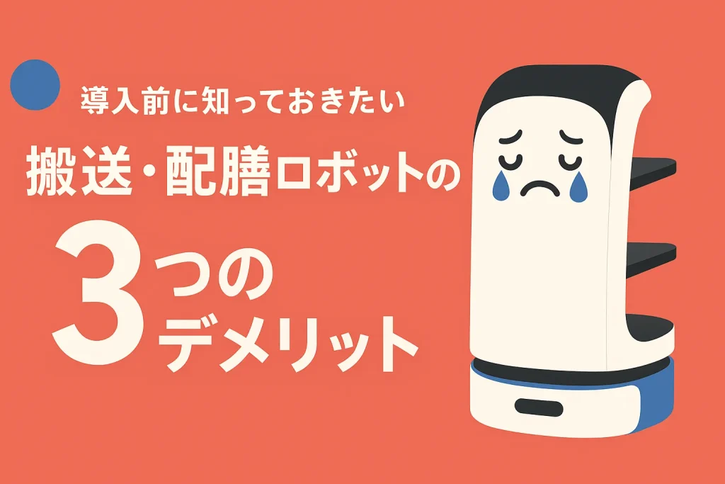導入前に知っておきたい搬送・配膳ロボットの3つのデメリット