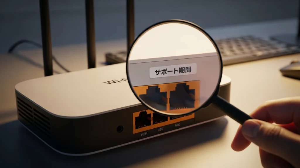 自社のWi-Fiルーターのサポート期限を確認する方法